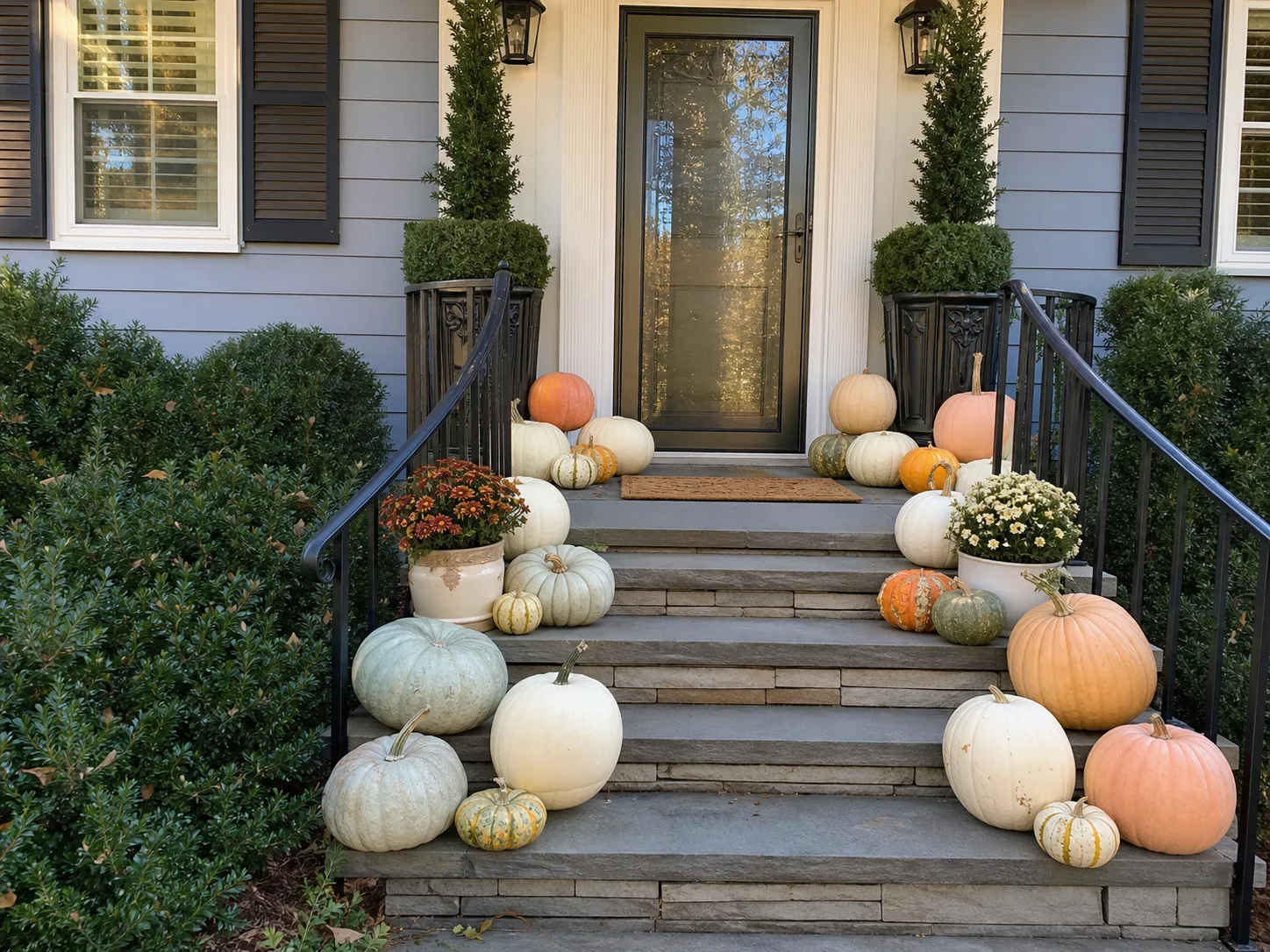 Classic porch display styled for a Hickory-area home